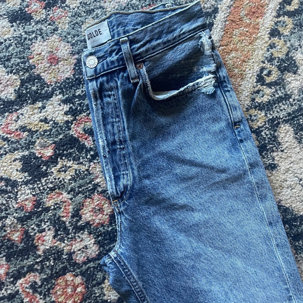 Agolde Riley Size 27 Button Fly High Rise Women's Jeans